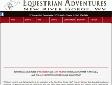 Tablet Screenshot of horsebackwv.com